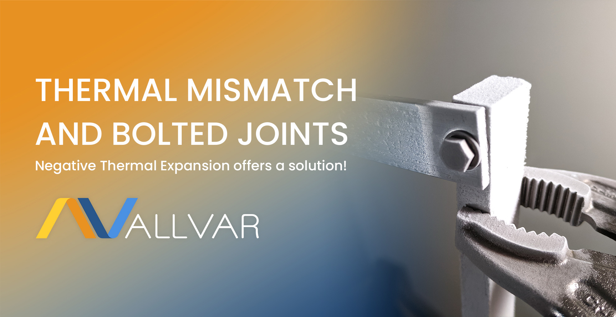 Thermal Mismatch and Bolted Joints Title of Post with picture of a cryogenically cooled bolted joint held by Negative Thermal Expansion ALLVAR Alloys