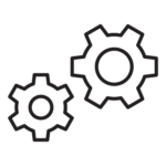 Two gears icons are shown side by side to represent how negative thermal expansion ALLVAR Alloys can help athermalize objects in industrial settings.